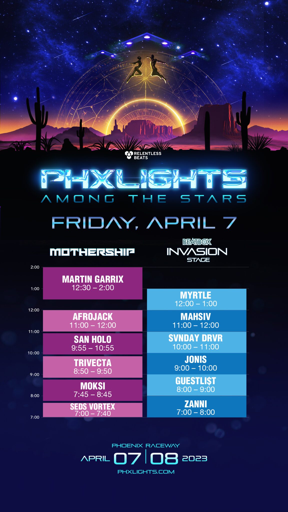 PHXLIGHTS Set Times have Officially Landed! PHXLIGHTS Supernova